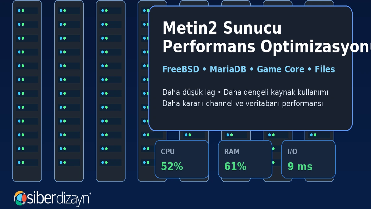 Metin2 Sunucu Performans Optimizasyonu: FreeBSD, MariaDB, Game Core ve Files Ayarları
