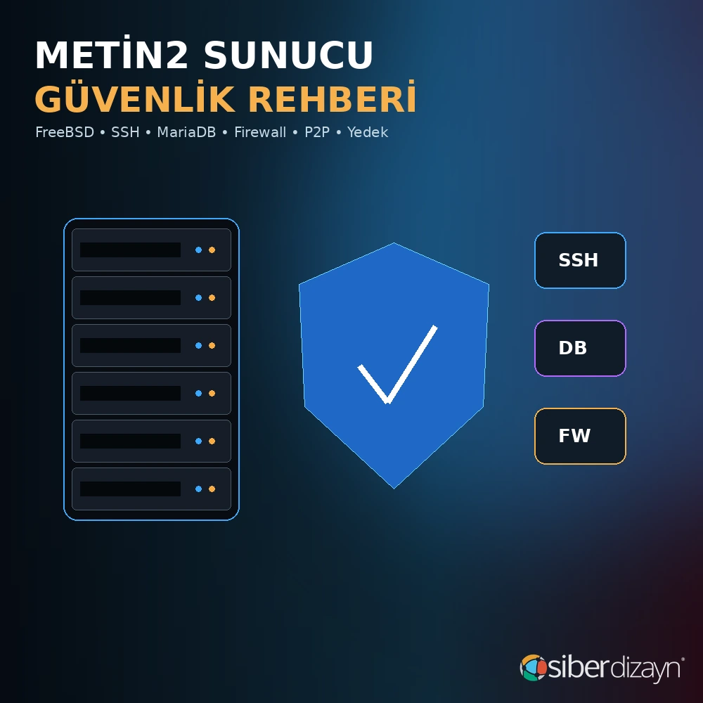 Metin2 Sunucu Güvenliği Nasıl Sağlanır? FreeBSD, SSH, MariaDB ve Firewall Rehberi